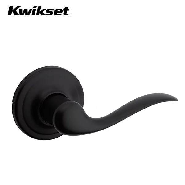 Kwikset - 720TNL -Tustin Lever Set - Round Rose - Passage - 514 - Iron Black - Grade 2