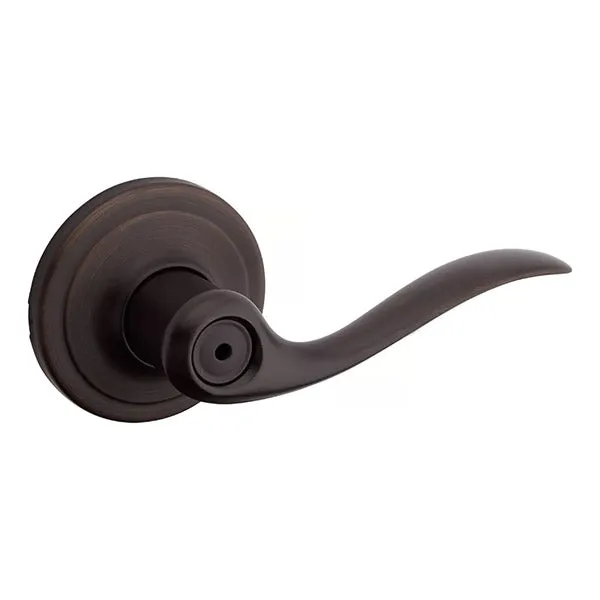 Kwikset -  730TNL - Tustin Lever Set - Round Rose - 11P - Venetian Bronze - Privacy - Grade 2