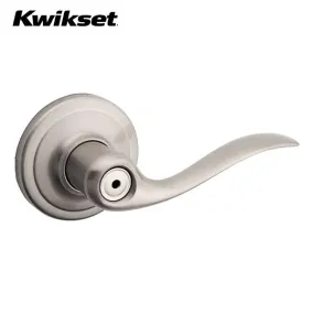 Kwikset - 730TNL - Tustin Lever Set - Round Rose - Privacy - 15 - Satin Nickel - Grade 2