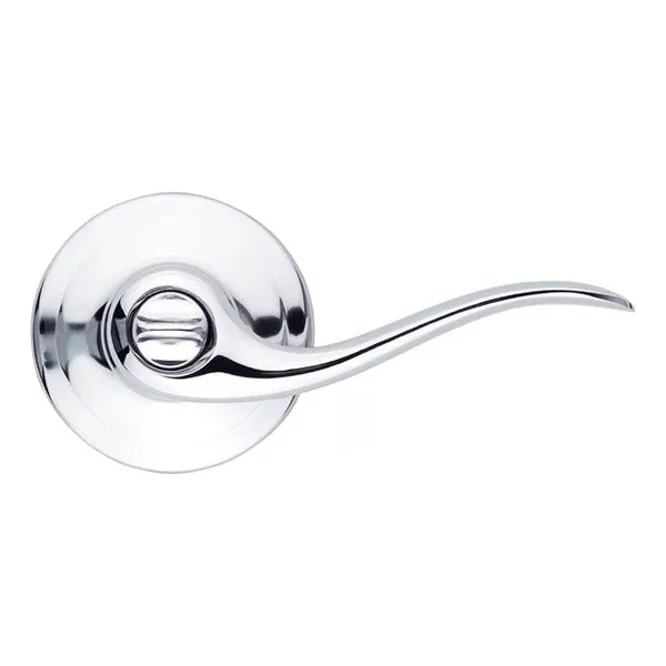 Kwikset - 730TNL - Tustin Lever Set - Round Rose - Privacy - 26 - Polished Chrome - Grade 2