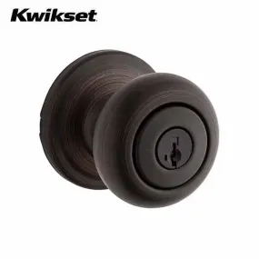 Kwikset - 740H - Hancock Knob Set - Round Rose - 11P - Venetian Bronze - Entrance - SC1 Schlage - SmartKey Technology - Grade 2