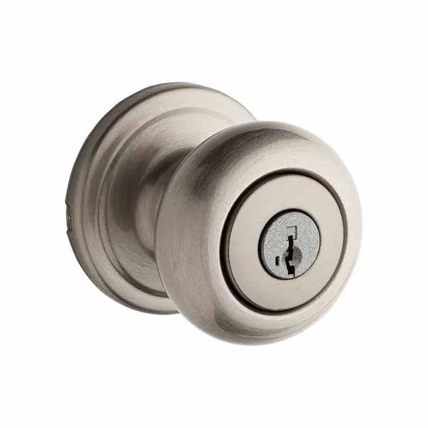 Kwikset - 740H - Hancock Knob Set - Round Rose - 15 - Satin Nickel - Entrance - SC1 Schlage - SmartKey Technology - Grade 2