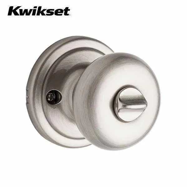 Kwikset - 740H - Hancock Knob Set - Round Rose - 15 - Satin Nickel - Entrance - SC1 Schlage - SmartKey Technology - Grade 2