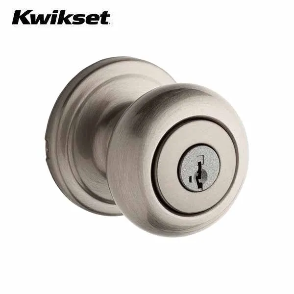 Kwikset - 740H - Hancock Knob Set - Round Rose - 15 - Satin Nickel - Entrance - SC1 Schlage - SmartKey Technology - Grade 2