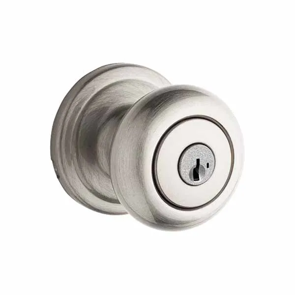 Kwikset - 740H - Hancock Knob Set - Round Rose - 15 - Satin Nickel - Entrance - SC1 Schlage - SmartKey Technology - Grade 2