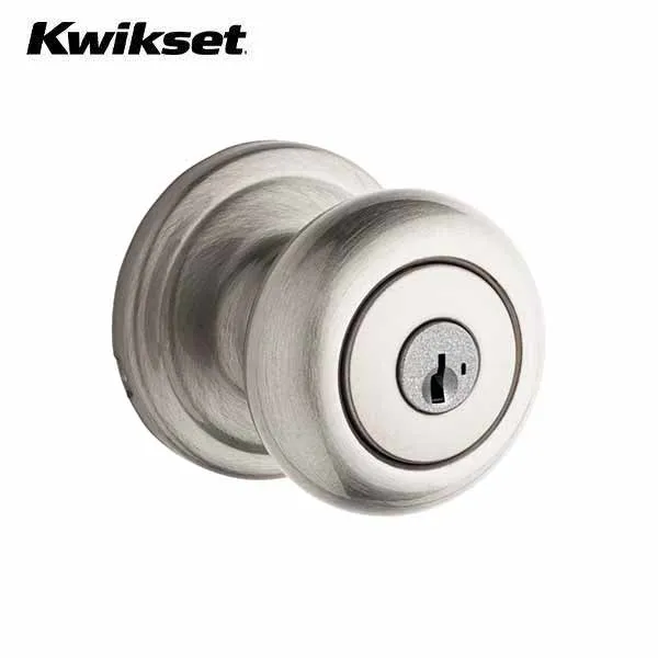 Kwikset - 740H - Hancock Knob Set - Round Rose - 15 - Satin Nickel - Entrance - SC1 Schlage - SmartKey Technology - Grade 2