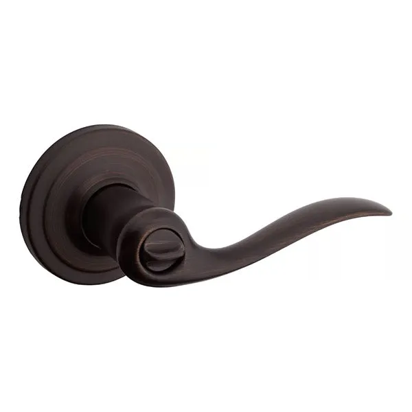 Kwikset - 740TNL - Tustin Lever Set - Round Rose - 11P - Venetian Bronze - Entrance - SmartKey Technology - Grade 2