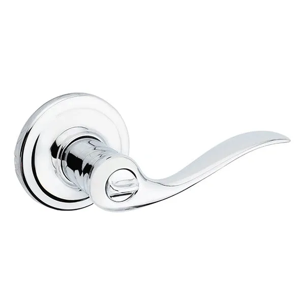 Kwikset - 740TNL - Tustin Lever Set - Round Rose - 26 - Polished Chrome - Entrance - SmartKey Technology - Grade 2