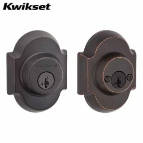 Kwikset - 985AUD - Austin Deadbolt - Double Cylinder - Traditional Arch Rose - 11P - Venetian Bronze - Grade 1