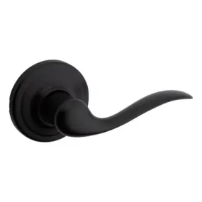 Kwikset Tustin Lever - Hall/Closet, Matte Black