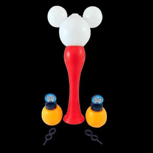 LED Light Up 14 Inch Flashing Mouse Bubble Wand