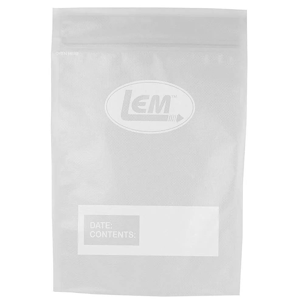 LEM MaxVac 20 Count 11" x 16" Gallon Air Tight Vacuum Bags with Zipper Top 1591