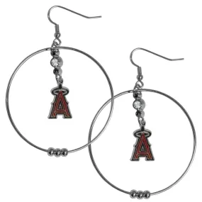 Los Angeles Angels of Anaheim 2 Inch Hoop Earrings