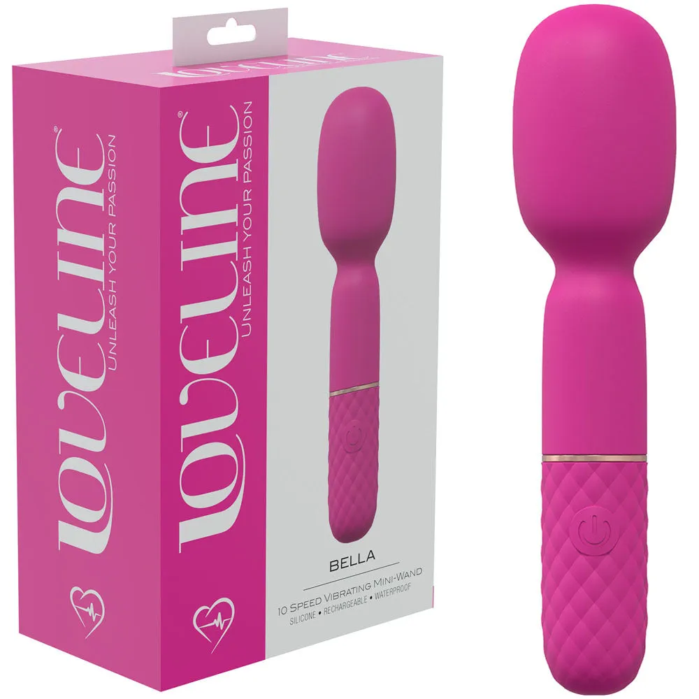 LOVELINE Bella - Pink - Pink 14 cm USB Rechargeable Massage Wand