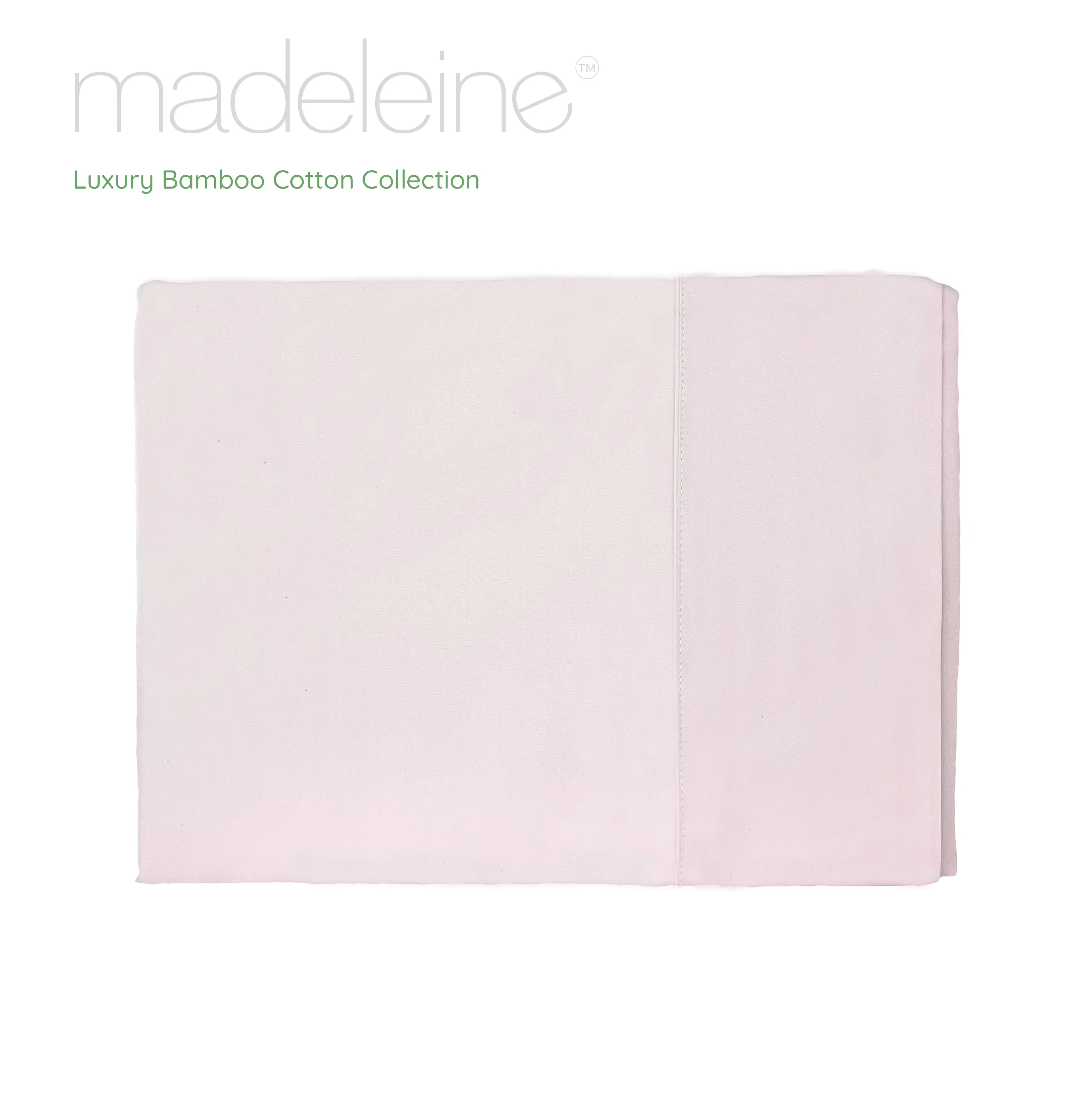 Madeleine Hotel Linen Bamboo Cotton Sheets Set - Blush