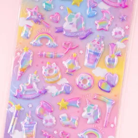 Magical Unicorn Sugar Drop Stickers