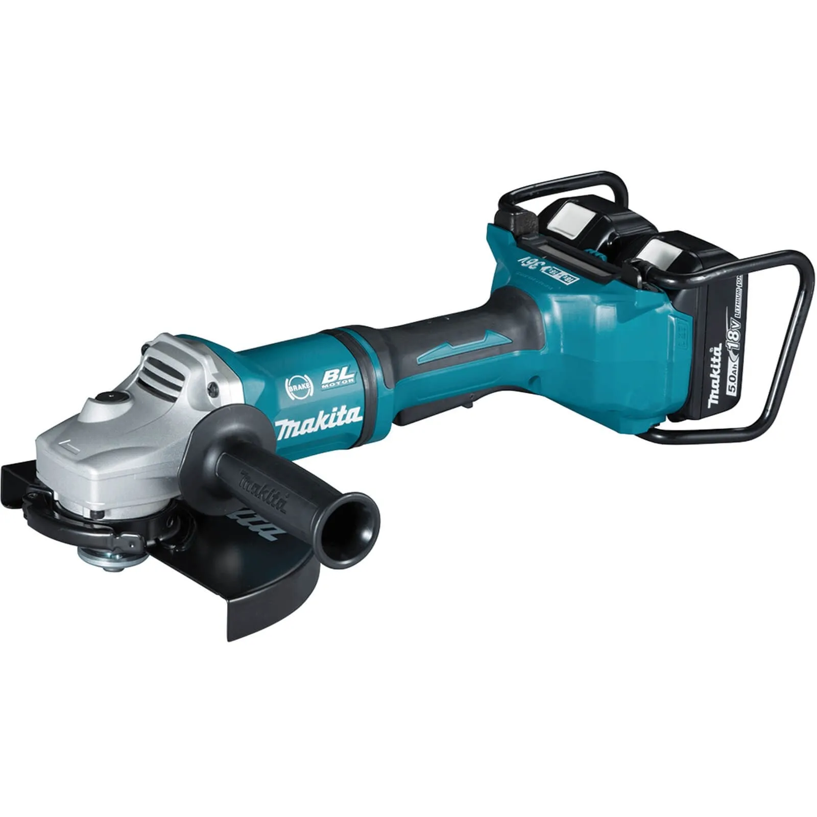 Makita Cordless Angle Grinder Two Batteries 9" 36v DGA900