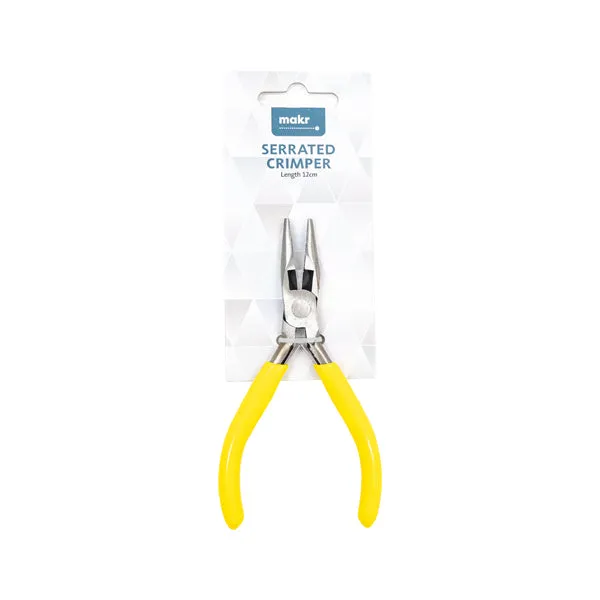 Makr Serrated Crimper, Yellow- 12cm