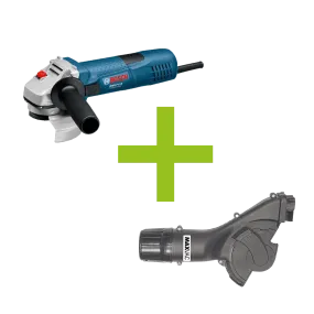 MAXVAC AGS-125 & Bosch GWS 7-115 115mm Angle Grinder Package, Pre-Installed