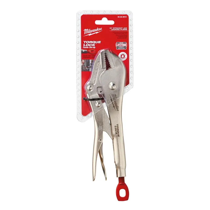 Milwaukee Torque Lock 10 in. Forged Alloy Steel Straight Jaw Pliers