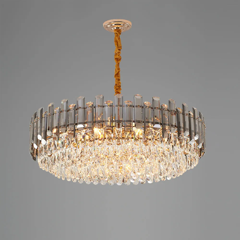 Modern Crystal Tier Chandelier