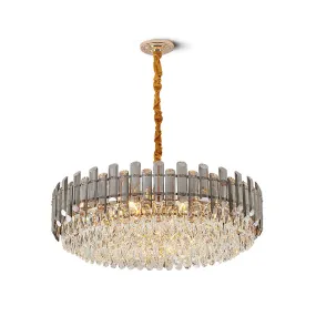 Modern Crystal Tier Chandelier