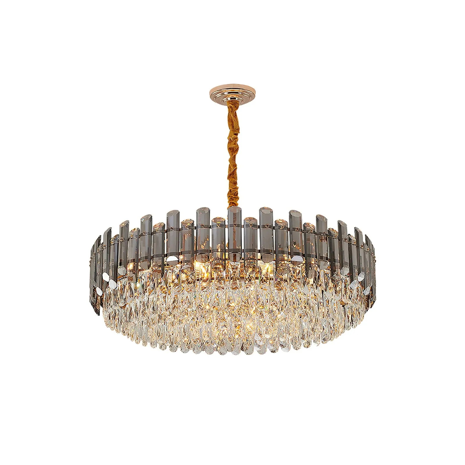 Modern Crystal Tier Chandelier