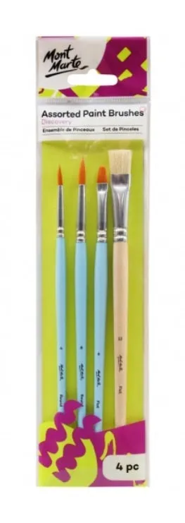 Mont Marte Discovery Paint Brush Set - 4pc