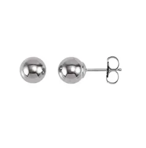 Mountz Collection 6mm Ball Stud Earrings in 14K White Gold