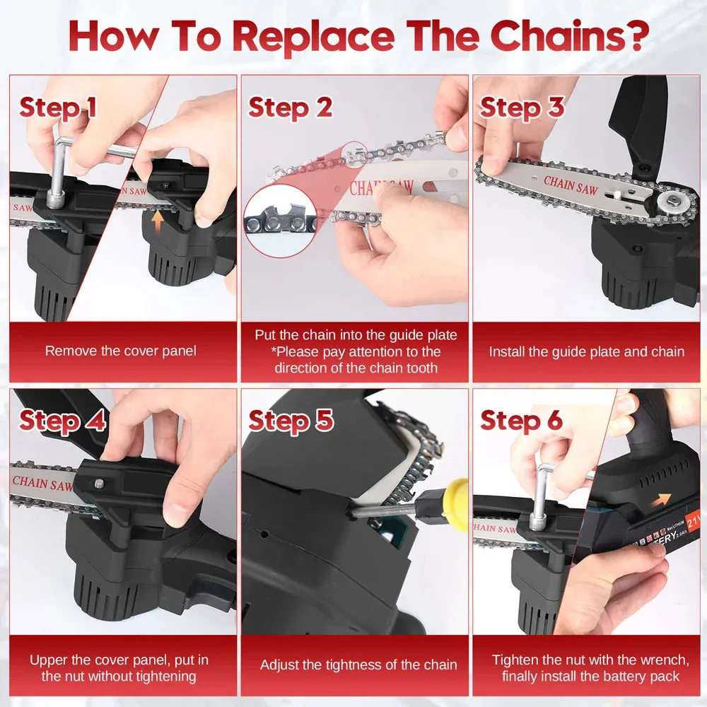 NextGen 6-Inch Cordless Mini Chainsaw