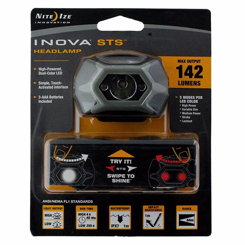 Nite Ize Inova STS Red and White LED Headlamp 142 Lumens