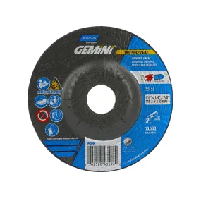 Norton 4-1/2 x 1/4 x 7/8 In. Gemini Grinding Wheel 24 S BDA T27 25 Count