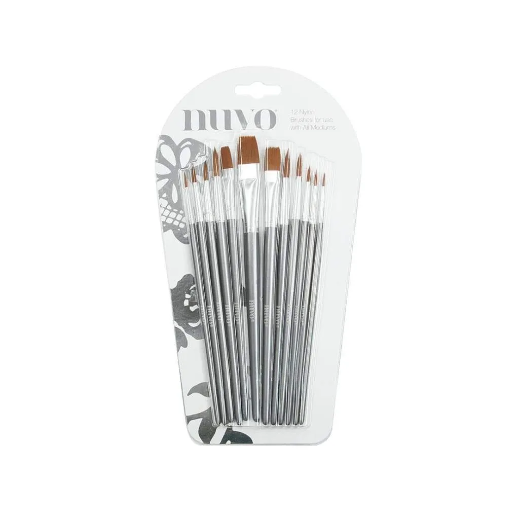 Nuvo Paint Brushes 12 pack