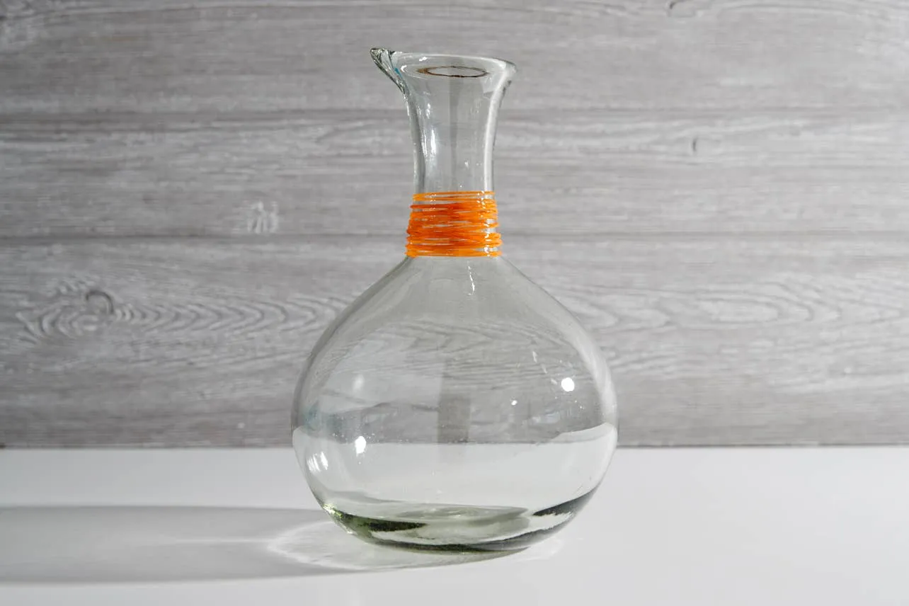 Orange Swirl Carafe