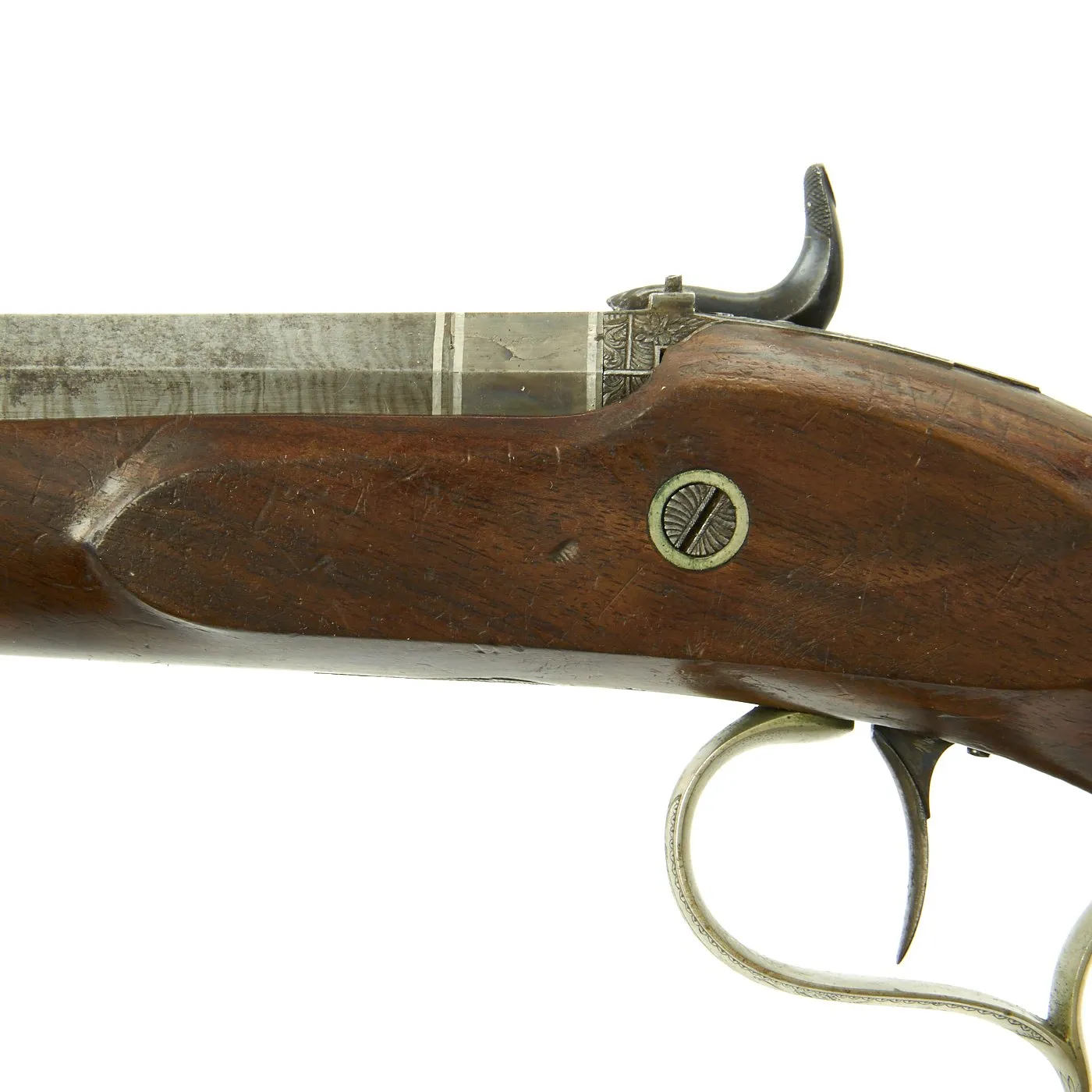 Original German Cased Pair of High-End Percussion Rifled Pistols by Klawitter of Herzberg with Accessories - c. 1835