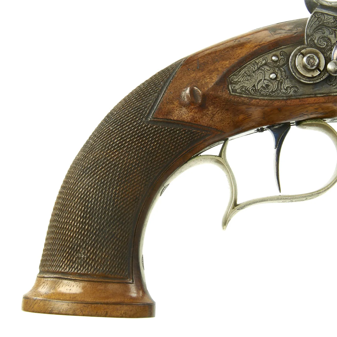 Original German Cased Pair of High-End Percussion Rifled Pistols by Klawitter of Herzberg with Accessories - c. 1835