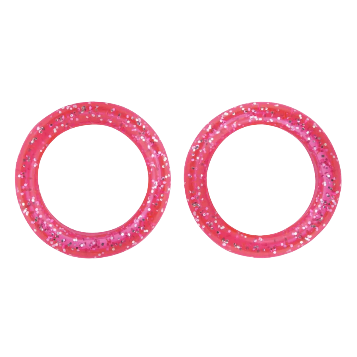 Pack of 2 Premium Scissor Finger Ring Inserts in Pink Sparkles by PetStore.Direct