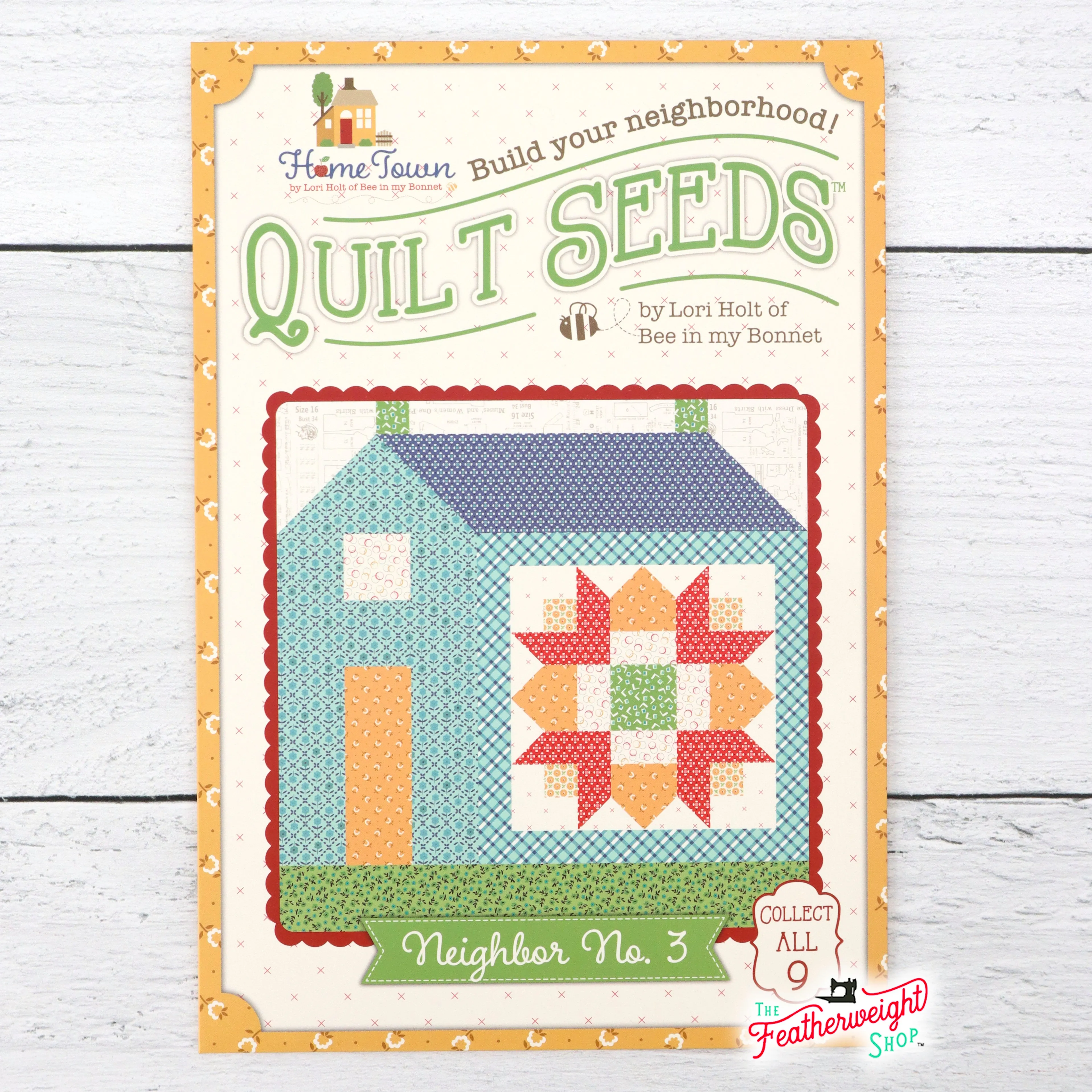 PATTERN, Home Town Neighbor #3 (Calico Quilt Seeds) Block Pattern by Lori Holt