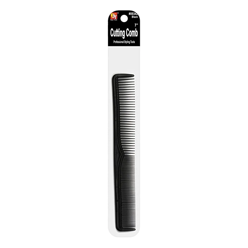 PLASTIC COMB CUTTING COMB 7" (BLACK)