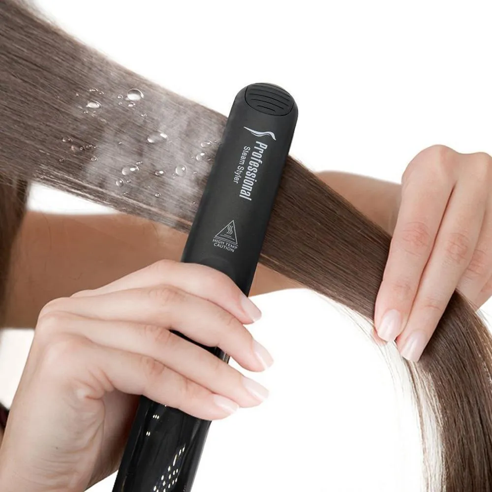 Professional Steam Hair Straightener With Ceramic Coating