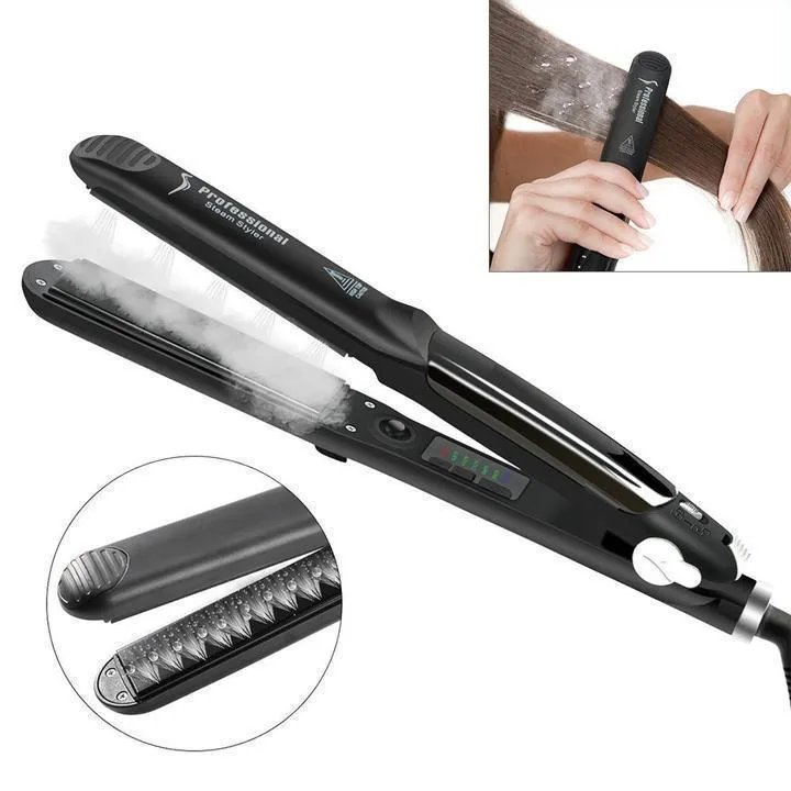 Professional Steam Hair Straightener With Ceramic Coating