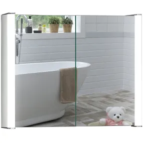 Quasar LED Illuminated Bathroom Mirror Cabinet CABM13 Size 65Hx80Wx16Dcm