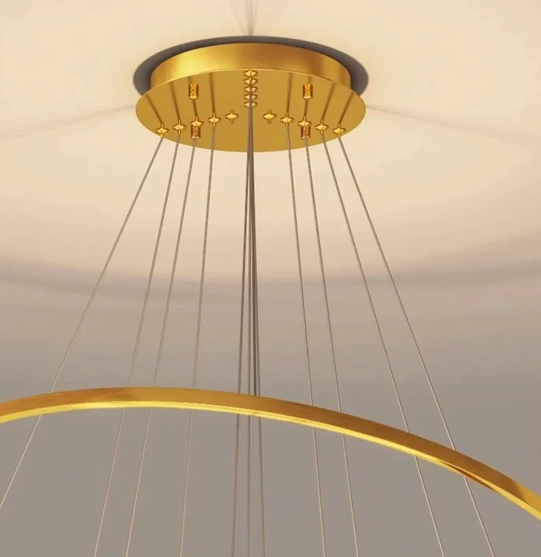 Rings Staircase Chandelier: Unparalleled Elegance