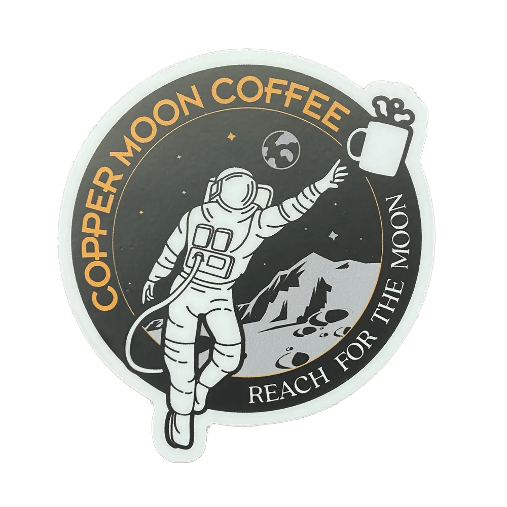 Rocketman Reach for the Moon Sticker