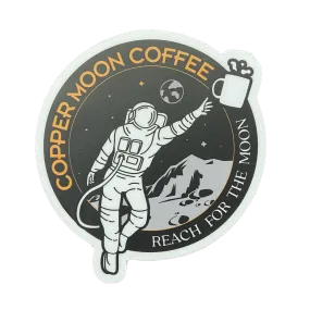 Rocketman Reach for the Moon Sticker