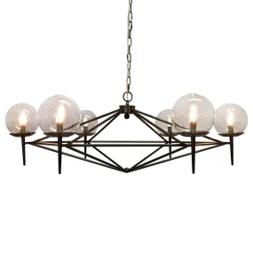 Rowan Black Chandelier by Worlds Away