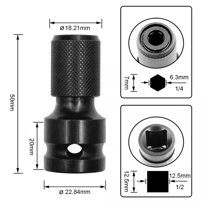 Saker Hex Shank Socket Converter