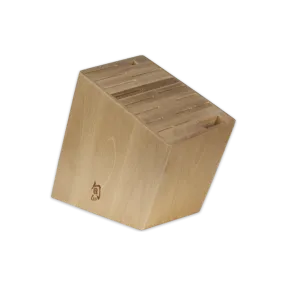 Shun 17–Slot Angled Block (Birch)