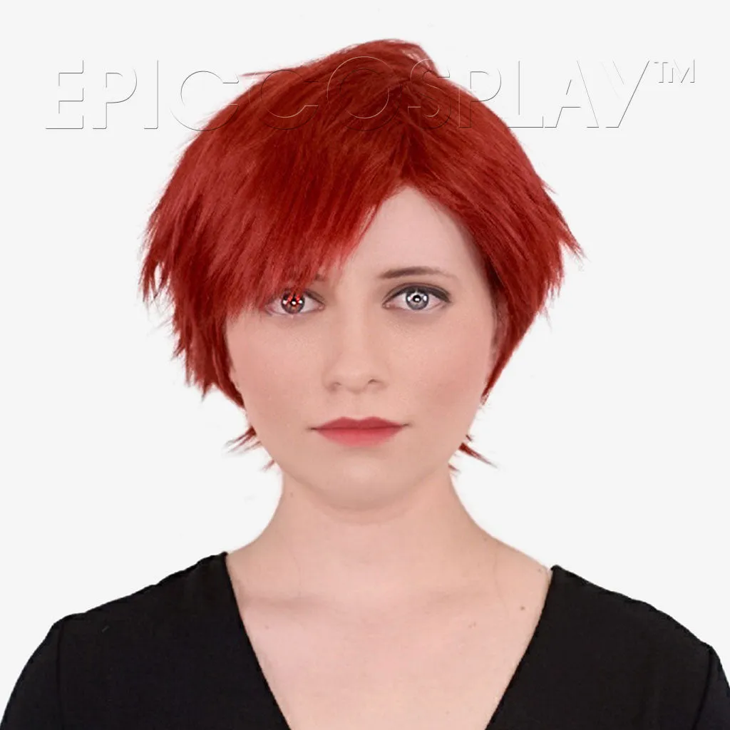 Signature - Dark Red Side Swept Shaggy Wig