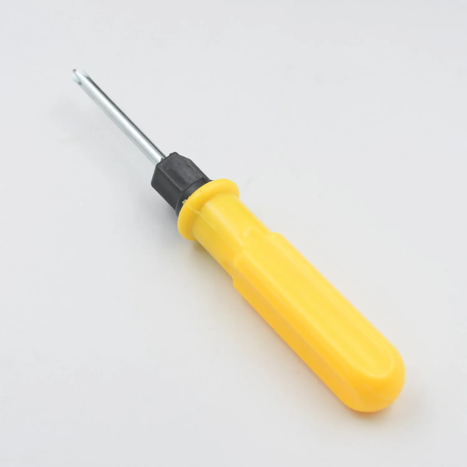 Small Pocket Size 2 in 1 Slotted Cross Head Double Sided Flat Magnetic Screwdriver with PVC Plastic Coated Handle (1 Pc)